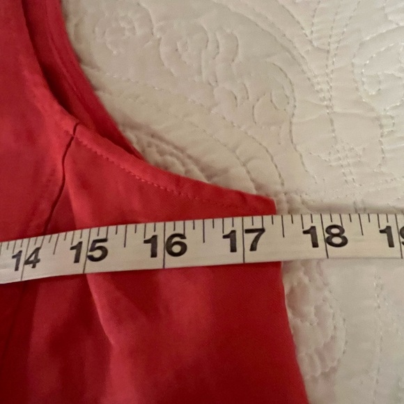 J.Jill Linen Coral Sleeveless Dress, size XS - Picture 4 of 8